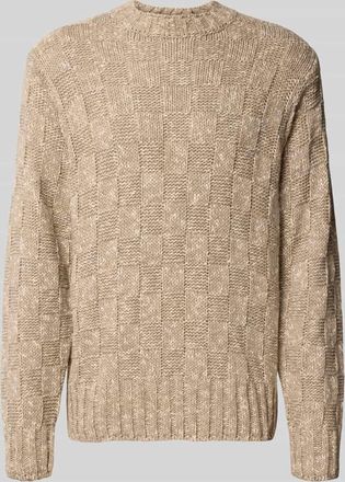 Carhartt Work in Progress Strickpullover mit gerippten Abschlüssen Modell KYLOE in Beige, Größe XL