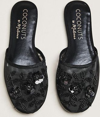 Matisse Footwear Maven Beaded Mesh Mule Flats