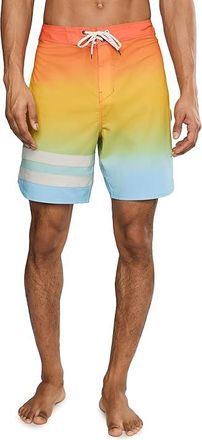 Hurley Phantom Eco Block Party Boardshort 18 Mens Swimwear Orange Gradient : 36, Elastane/Polyester