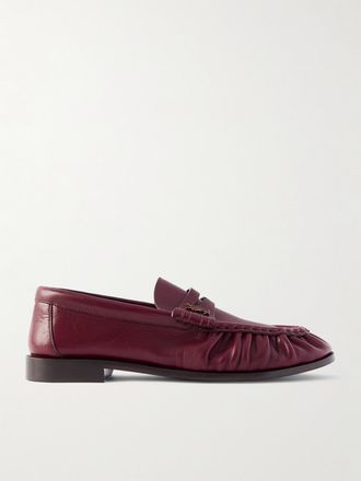 Saint Laurent Mocassini In Pelle Le Loafer - Rosso