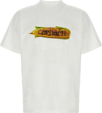Carhartt Work in Progress Hot Cob T Shirt Bianco-Uomo