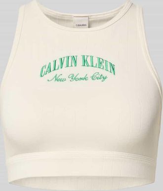 Calvin Klein Underwear Bralette aus Baumwoll-Mix in Offwhite, Gr&ouml;&szlig;e XL