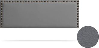 Moonia Cabecero Tapizado Modena Polipiel 130x55x8 Cm - Gris Oscuro Moonia