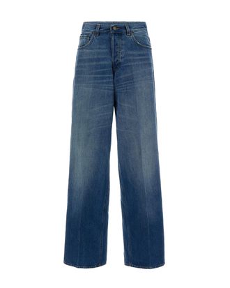 Haikure Boyfriend Fit Wide-Leg Denim Jeans with Subtle Fading
