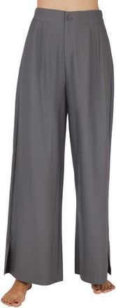 90 Degree by Reflex Fifth Ave Wide Leg Stretch Pants in Charcoal at Nordstrom Rack, Size X-Large