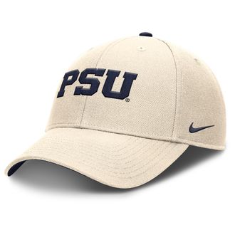 Nike Penn State Primetime Rise Nike Mens Dri-FIT College Trucker Adjustable Hat in Brown | NC940C38PSN-A82