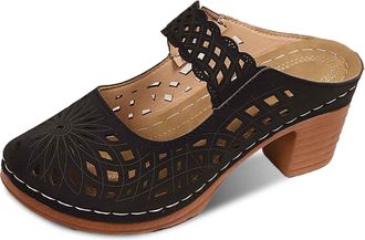 Generic 2026 Womens Clogs Slip on Mules: Closed Toe Sandals Women - Summer Comfortable Shoes (Black, 5.5)