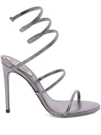 Rene Caovilla spiral-detail sandals - Grigio