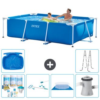 Intex Piscina Con Estructura Rectangular - 260x160x65 Cm - 7-piezas S20832