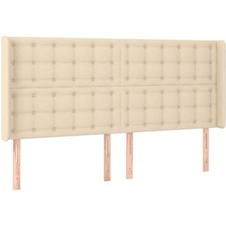 vidaXL Cabecero Con Led De Tela Color Crema 163x16x118/128 Cm Vidaxl