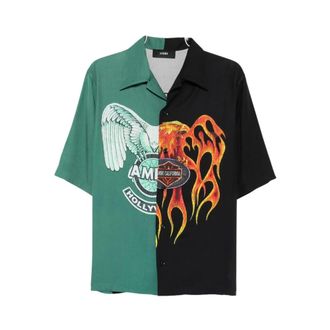 Amiri Heren, Overhemden, Veelkleurig, Maat: M Viscose