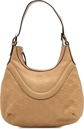 Gucci Borsa passepartout Guccissima Hysteria Crest piccola 2016-2025 - Marrone