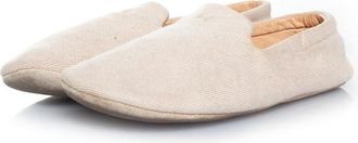 Hermès Hermes Home canvas pantoffels in beige