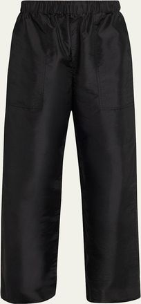 SIMKHAI Arden Taffeta Pull-On Pants