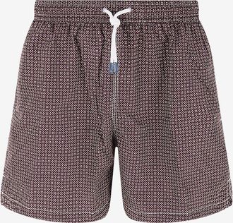 Fedeli Badeshorts mit Bl&uuml;tenprint Madeira