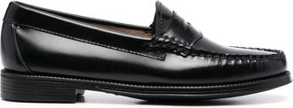 G.H. Bass & Co. round-toe leather loafers - women - Calf Leather/Calf Leather/Rubber - 8 - Black