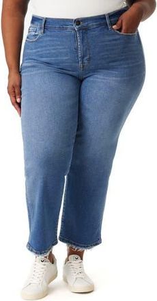 Kensie Ella High Waist Crop Slim Straight Leg Jeans in Portland at Nordstrom Rack, Size 18W
