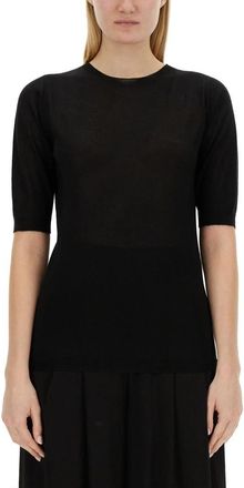 Fabiana Filippi Maglia Maniche 3/4 - Dames - Cashmere truien - Zwart - M - Kasjmier - Truien & Vesten