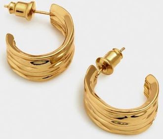 Katie Loxton Cleyo Hoop Earrings in Gold at Nordstrom