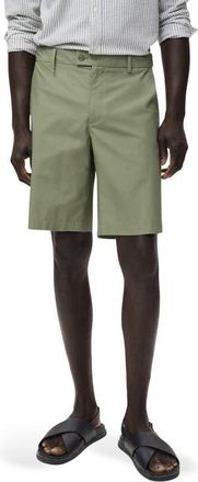 Mango Cotton Bermuda Shorts in Mint Green at Nordstrom, Size 31