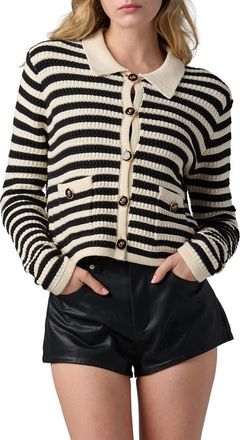 Blank NYC Stripe Cardigan in Anchor Down at Nordstrom, Size X-Small