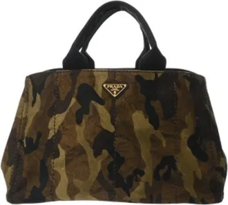 Prada Canvas Tote Bag (Pre-Owned)