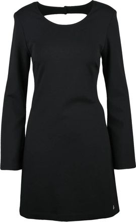 Twin-Set Black Viscose Polyamide Elastane Womens Flared Dress