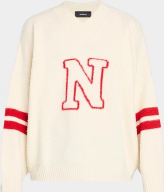 Nahmias Men & apos;s Collegiate Wool Sweater