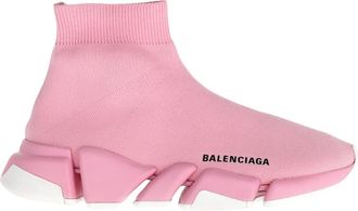 Balenciaga Pre-owned Womens Speed 2.0 Two-Toned Sole Sneakers in Pink - Size EU 38