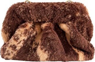 Themoir&egrave; Bios Medium Suede Croco Effect - - Bags - Donna - Marrone - ONE SIZE