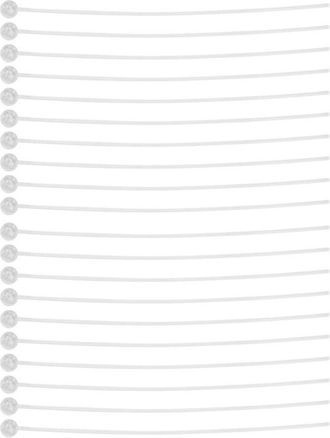 OEM 20 Tiras Reutilizables Transparentes Para Limpiar Aud&iacute;fonos, Eliminar Impurezas Y Amplificadores De Sonido, 38 Mm