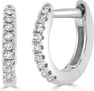 Sabrina Designs 14K 0.05 Ct. Tw. Diamond Huggie Earrings