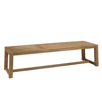 Macabane Mesa de comedor jard&iacute;n de madera de teca reciclada de 300x95 cm