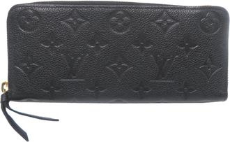 Louis Vuitton Black Noir Monogram Empreinte Long Wallet (Bi-Fold) (Pre-Owned)