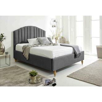 Casa Henrik Steel Arlington Fabric Single Bed Frame