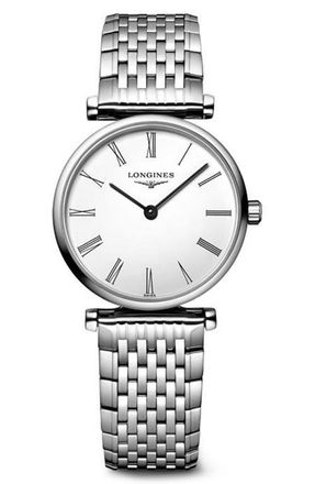 Longines La Grande Classique Bracelet Watch, 24mm in White at Nordstrom