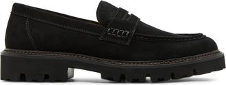 Steve Madden Mens Suede Noordin 015 Loafers - Black - Size UK 8