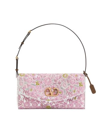Valentino Garavani Pink DeVain Small Shoulder Bag