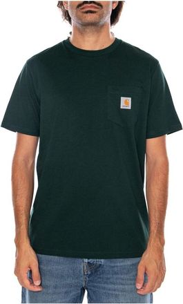 Carhartt Work in Progress Hombre, Camisetas, Verde, Talla: S