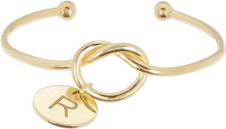 Meshmerise Love Knot Initial Bracelet in Yellow-R at Nordstrom Rack