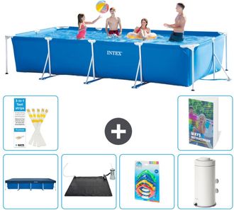 Intex Piscina Con Estructura Rectangular - 450x220x84 Cm - 7-piezas S118