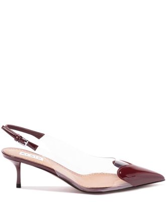 Alaia Maroon Slingback Heels