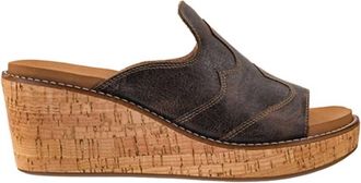 Corkys Footwear Womens Neon Moon Crinkle Sandals In Espresso