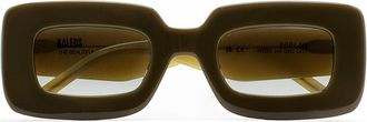 Kaleos Poplin C3 Mens Sunglasses Green Size 49