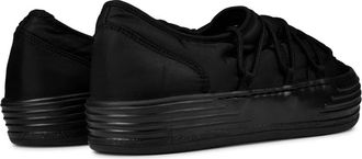 Palm Angels Mens Puffed Logo Sneakers Black Rubber Sole