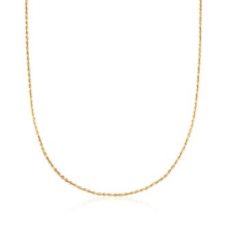 Ross-Simons 2.6mm 14kt Yellow Gold Rope-Chain Necklace