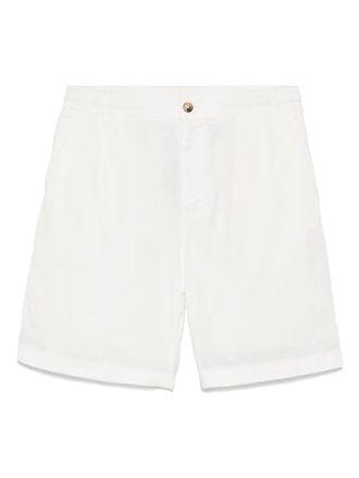 Altea elasticated-waistband shorts - men - Cotton/Cotton/Lyocell/Linen/Flax - L - White