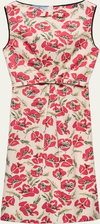 Prada Floral Soft Poplin Dress