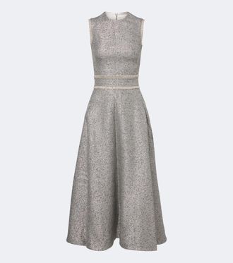 SAFiYAA Ornette tweed midi dress