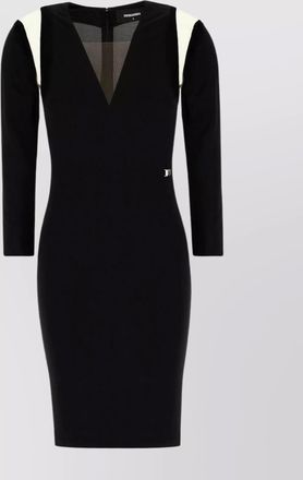 Dsquared2 viscose v-neck mini dress